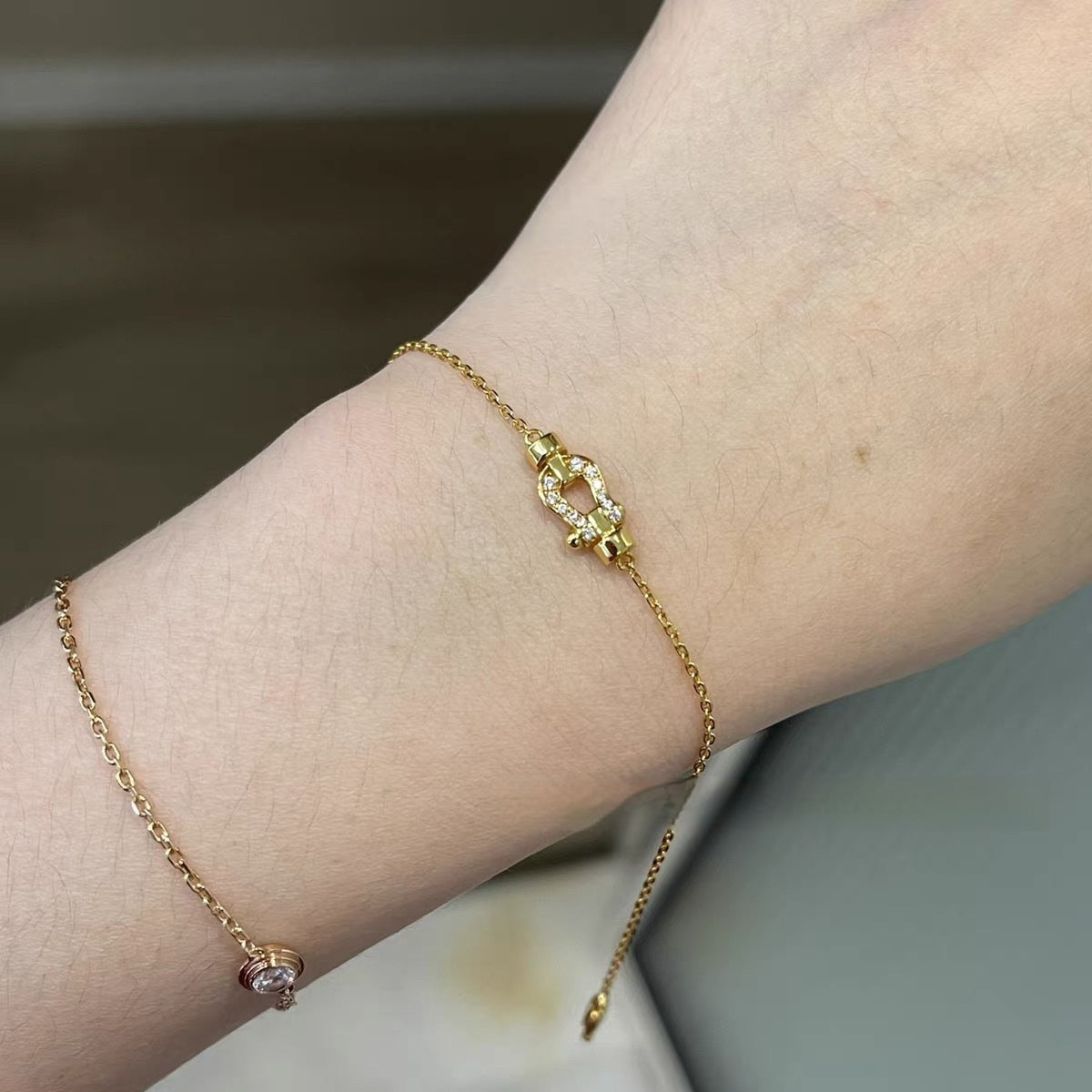 Bracelet Thick Plated Diamond Full Hand Jewelry Women