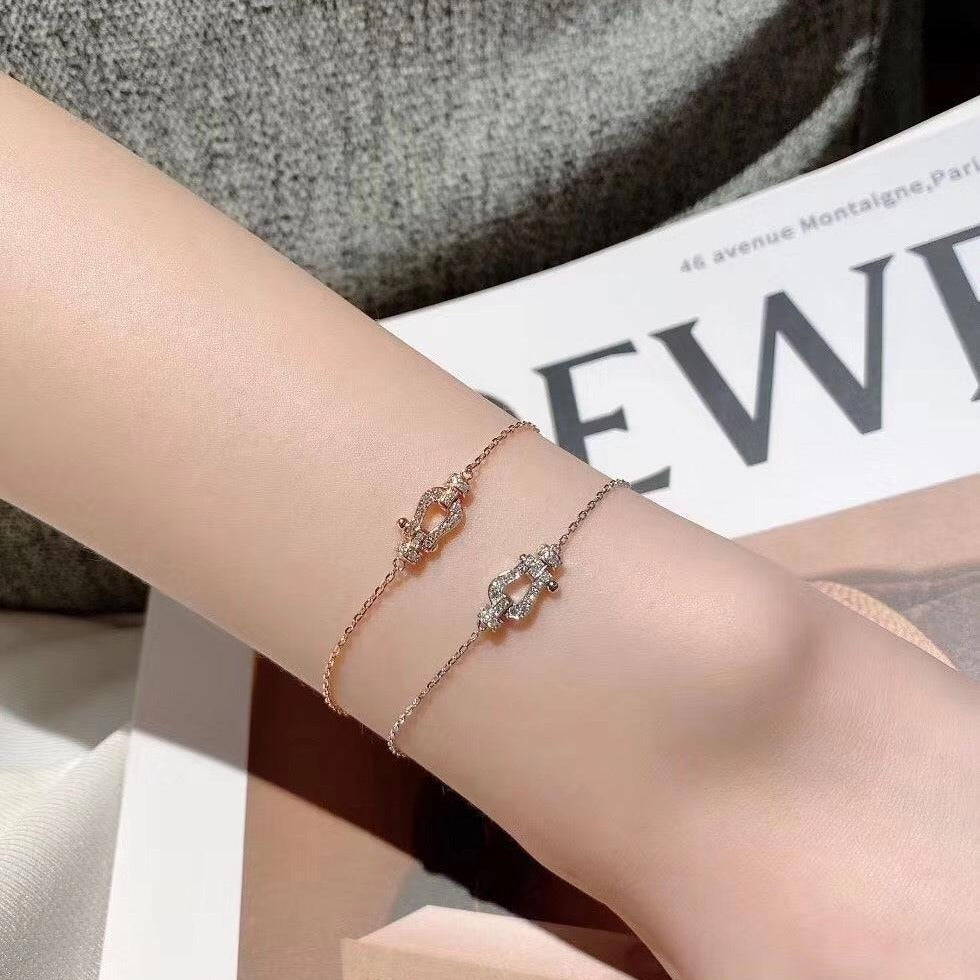 Bracelet Thick Plated Diamond Full Hand Jewelry Women